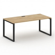 Стол руководителя прямой без тумбы Шифт 1800*900*753 SK.SR-180.P Тиквуд Светлый/Металл Черный