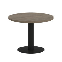 Yalta Стол журнальный круглый LT.SJ-1 Вяз Благородный/Металл Черный 600*600*450