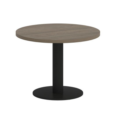 Yalta Стол журнальный круглый LT.SJ-1 Вяз Благородный/Металл Черный 600*600*450