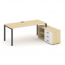 Style Project Direct Стол письменный с греденцией правой SN-6P.SRG-026.M(R) Акация Лорка/Акация Лорк