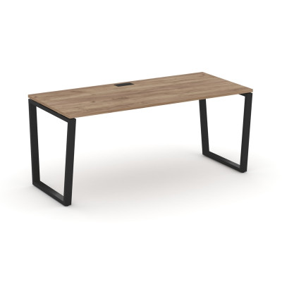Style Project Direct Стол письменный SN-6T2.SR-014.M Дуб Табак/Металл Черный/Заглушка Металл Черный