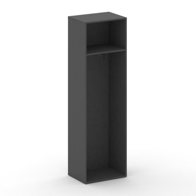 Cross Гардероб узкий универсальный CRU.GB-101 Базальт UM/Черный UM 600*460*2000