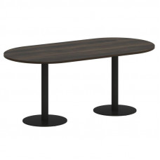 Onix Direct Стол овальный O.SPRG-3 Дуб Мали/Металл Черный 1800*900*750