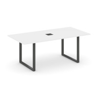 Style Project Direct Стол переговорный SN-6O.SPRG-198 Белый/Металл Антрацит/Заглушка Металл Антрацит