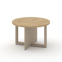 Шифт Стол журнальный, круглый SK.SG-KR-70.P Тиквуд Светлый/Капучино/Металл Капучино 700*700*450