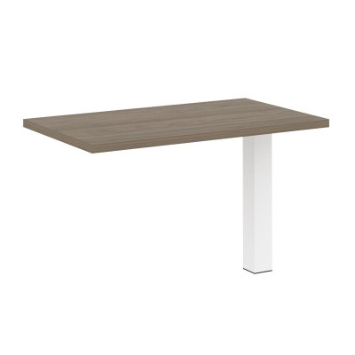 Yalta Брифинг-приставка LT.BR-2 Вяз Благородный/Металл Белый 1200*700*750