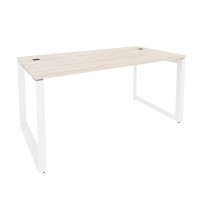 Onix Direct Стол рабочий руководителя на О-образном м/к O.MO-SRR-4.8 Денвер Светлый/Металл Белый 158