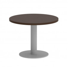 First Стол журнальный круглый KSJ-1 Венге Цаво/Металл Серый 600*600*450