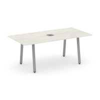 Style Project Direct Стол переговорный SN-6A.SPRG-198 Дуб Наварра/Металл Серый/Заглушка Металл Серый