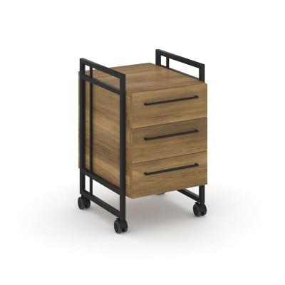 Rift Direct Тумба мобильная RF.TMR-001 Сандал Янтарный/Металл Черный/Черный Ручки 424*500*680