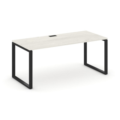 Style Project Direct Стол письменный SN-6O.SR-013.M Дуб Наварра/Металл Черный/Заглушка Металл Черный
