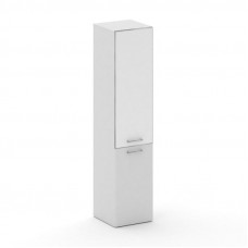 Cross Шкаф узкий высокий CRU.SU-101 (R) white Белый Бриллиант UM/Лакобель Белый 450*460*2000