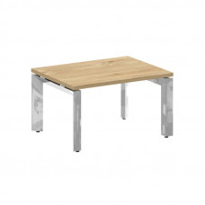 Onix Direct Lux Стол журнальный П-обр. м/к M-O.MP-SJ-1 Тиквуд Светлый/Нержавеющая Сталь/Хром 780*600