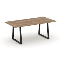 Style Project Direct Стол переговорный SN-6T1.SPRG-198.3 Дуб Табак/Металл Черный 1980*980*750