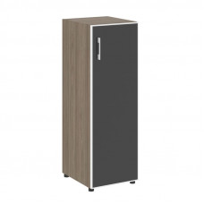 Yalta Шкаф узкий LT.SU-2.4 R (R) black Вяз Благородный/Стекло Black 400*450*1195