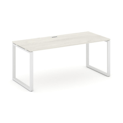 Style Project Direct Стол письменный SN-6O.SR-025.M Дуб Наварра/Металл Белый/Заглушка Металл Белый 1