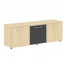 Yalta Тумба модульная LT.TS-3.4 black Акация Лорка/Стекло Black 1642*450*580