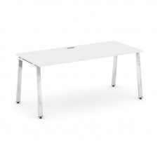Style Project Direct Lux Стол письменный M-SN-6A.SR-013.M Белый/Нержавеющая Сталь/Хром 1380*700*750