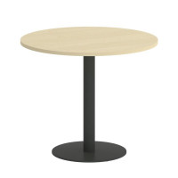 First Стол круглый KSPRG-1 Клен/Металл Антрацит 900*900*750