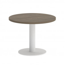 Yalta Стол журнальный круглый LT.SJ-1 Вяз Благородный/Металл Белый 600*600*450