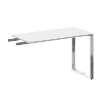 Metal System Direct Брифинг-приставка БО.ПР-4 Белый/Нержавеющая Сталь 1200*600*750