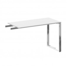 Metal System Direct Брифинг-приставка БО.ПР-4 Белый/Нержавеющая Сталь 1200*600*750