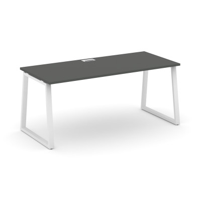 Style Project Direct Стол письменный SN-6T1.SR-014.M Антрацит/Металл Белый/Заглушка Металл Белы 1580