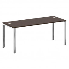Metal System Direct Стол рабочий руковод. П-обр. м/к БП.СРР-5.7 Венге Цаво/Нержавеющая Сталь 1800*72