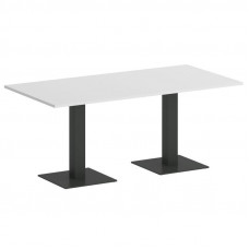 Onix Direct Стол прямоугольный O.SPRG-4 Белый Бриллиант/Металл Антрацит 1800*900*750