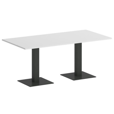 Onix Direct Стол прямоугольный O.SPRG-4 Белый Бриллиант/Металл Антрацит 1800*900*750