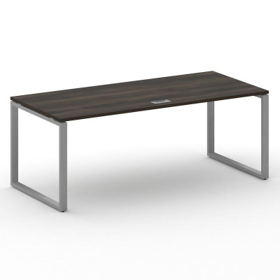 Шифт Стол руководителя прямой без тумбы SK.SR-200.P Дуб Мали/Металл Серый 2000*900*753