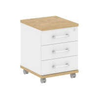 Shift Тумба мобильная SK.TM Тиквуд Светлый/Белый Бриллиант 432*460*562