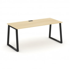 Style Project Direct Стол письменный SN-6T1.SR-025.M Акация Лорка/Металл Черный/Заглушка Металл Черн