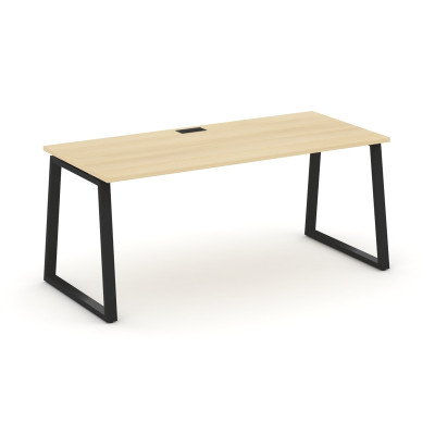 Style Project Direct Стол письменный SN-6T1.SR-016.M Акация Лорка/Металл Черный/Заглушка Металл Черн