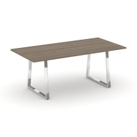 Style Project Direct Lux Стол переговорный M-SN-6T1.SPRG-198.3 Вяз Благородный/Нержавеющая Сталь/Хро