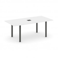 Style Project Direct Стол переговорный SN-6P.SPRG-198 Белый/Металл Антрацит/Заглушка Металл Антрацит