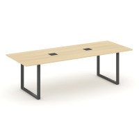 Style Project Direct Стол переговорный SN-6O.SPRG-258 Акация Лорка/Металл Антрацит/Заглушка Металл А