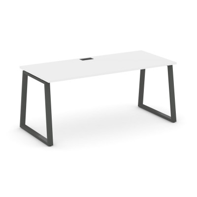 Style Project Direct Стол письменный SN-6T1.SR-023.M Белый/Металл Антрацит/Заглушка Металл Антрацит