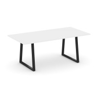 Style Project Direct Стол переговорный SN-6T1.SPRG-198.3 Белый/Металл Черный 1980*980*750