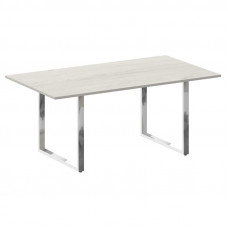 Metal System Direct Стол перег. О-обр. м/к БО.ПРГ-180 Дуб Наварра/Нержавеющая Сталь 1800*1000*750
