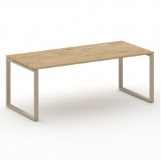 Стол руководителя прямой без тумбы Шифт 2000*900*753 SK.SR-200.P Тиквуд Светлый/Металл Капучино