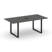 Style Project Direct Стол переговорный SN-6O.SPRG-198 Антрацит/Металл Черный/Заглушка Металл Черный