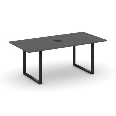 Style Project Direct Стол переговорный SN-6O.SPRG-198 Антрацит/Металл Черный/Заглушка Металл Черный