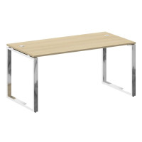 Metal System Direct Стол рабочий руковод. О-обр. м/к БО.СРР-4.8 Акация Лорка/Нержавеющая Сталь 1600*