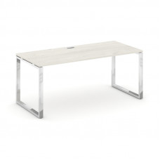 Style Project Direct Lux Стол письменный M-SN-6O.SR-023.M Дуб Наварра/Нержавеющая Сталь/Хром 1380*80