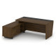 Corner Стол руководителя с тумбой COR.SRT-20 (L) Орех Лоренцо/Графит/Металл Графит 2000*1800*750