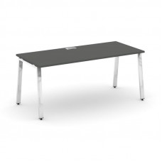 Стол письменный Стайл Проджект Директ Люкс 1580*700*750 M-SN-6A.SR-014.M Антрацит NEW/Нержавеющая Сталь/Хром