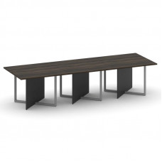 Стол переговорный, тройной, прямоугольный Шифт 3300*1100*753 SK.SP-KV-110-3.P Дуб Мали/Антрацит NEW/Металл Серый