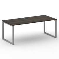 Шифт Стол руководителя прямой без тумбы SK.SR-200.P Дуб Мали/Металл Серый 2000*900*753
