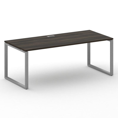 Шифт Стол руководителя прямой без тумбы SK.SR-200.P Дуб Мали/Металл Серый 2000*900*753